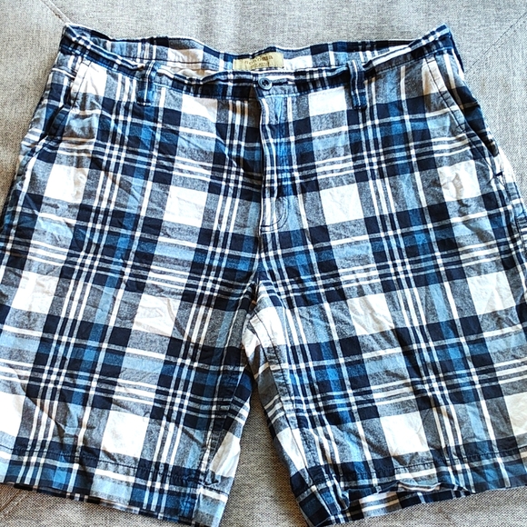 Sonoma Other - Sonoma Men's Navy/Black Plaid Shorts Size 38